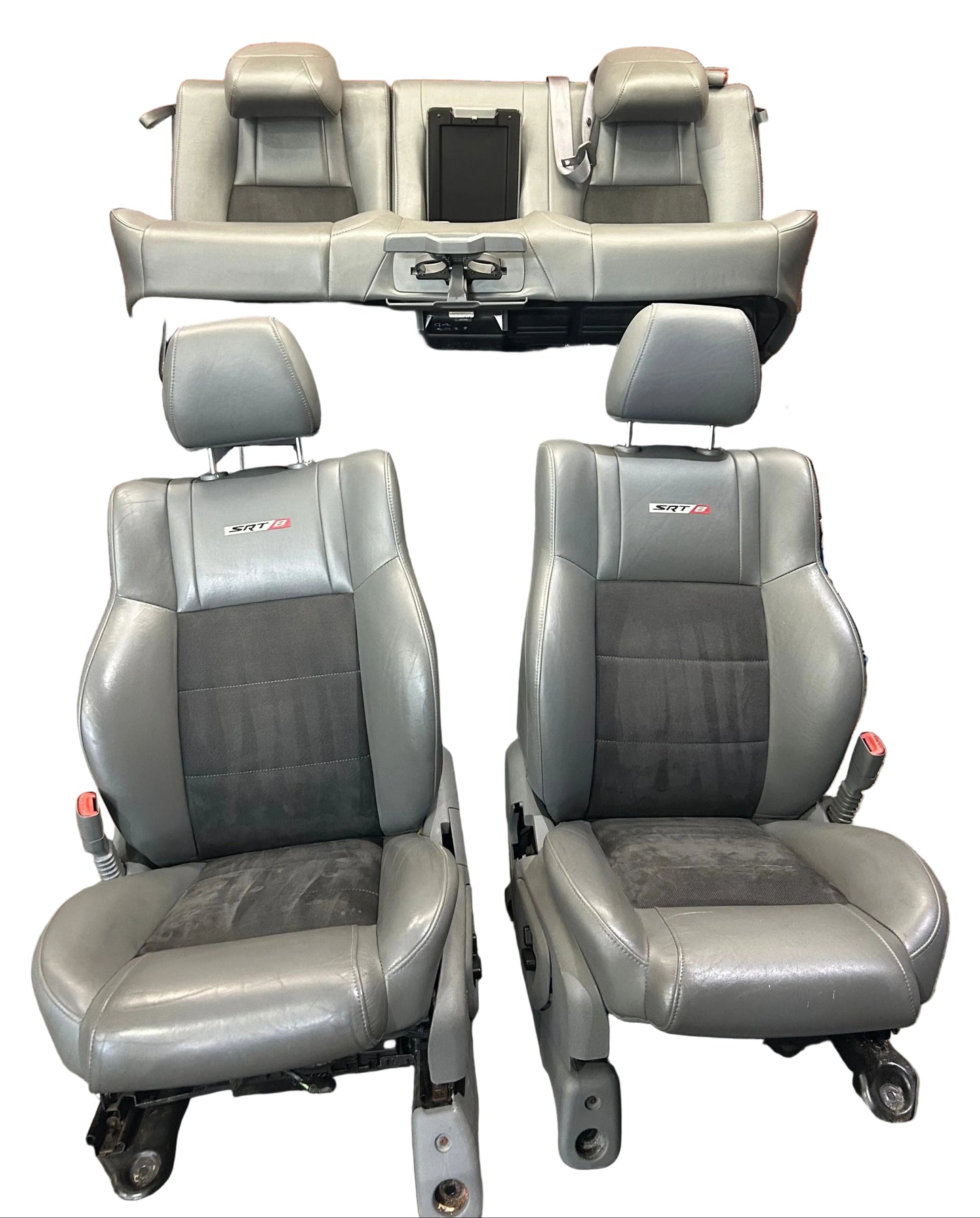 2005-2010 Jeep Grand Cherokee SRT8 Full Front Rear Seat Set Assembly OEM Gray