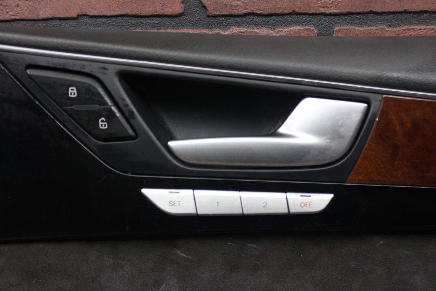2011 - 2017 AUDI A8 FRONT PASSENGER RH SIDE INTERIOR DOOR PANEL TRIM COVER OEM