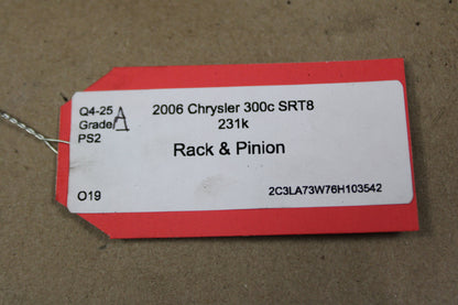 06-10 Chrysler 300C Dodge Charger Challenger SRT-8 Steering Rack and Pinion Gear