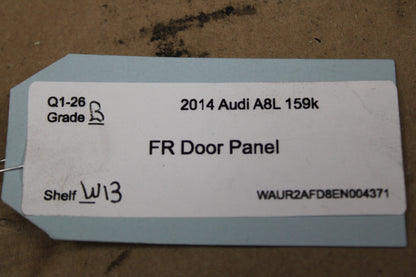 2011 - 2017 AUDI A8 FRONT PASSENGER RH SIDE INTERIOR DOOR PANEL TRIM COVER OEM