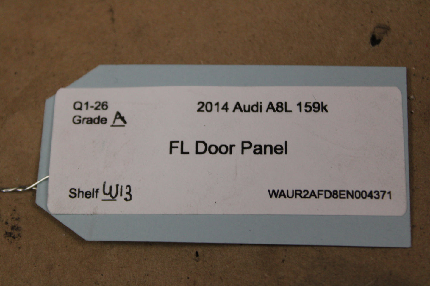 2011 - 2017 AUDI A8 FRONT DRIVER LH SIDE INTERIOR DOOR PANEL TRIM COVER OEM