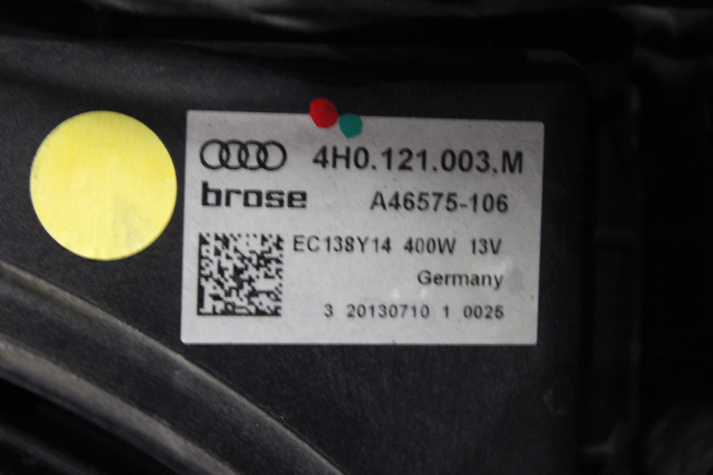 2013-2018 AUDI A8 A8L 4.0 RADIATOR SUPPORT A/C FAN REINFORCEMENT 4h0 260 401 d