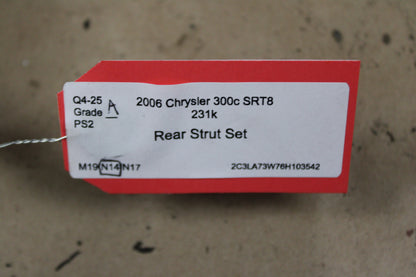 2005-2007 Chrysler 300 Rear Left Right Set Shock Strut Coil Spring Suspension