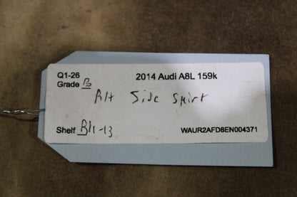 11-15 Audi A8 Quattro Passenger RH Side Skirt Rocker Panel Molding 4H4 853 856 B