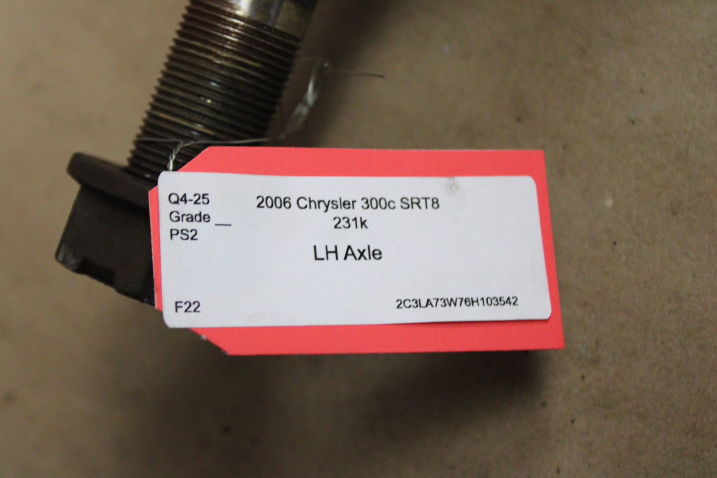 2005-2008 Chrysler 300C Dodge Charger Challenger Magnum SRT-8 Left CV Axle Shaft