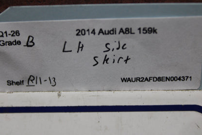 11-15 Audi A8 Quattro Driver Left Side Skirt Rocker Panel Molding 4H4 853 855 B
