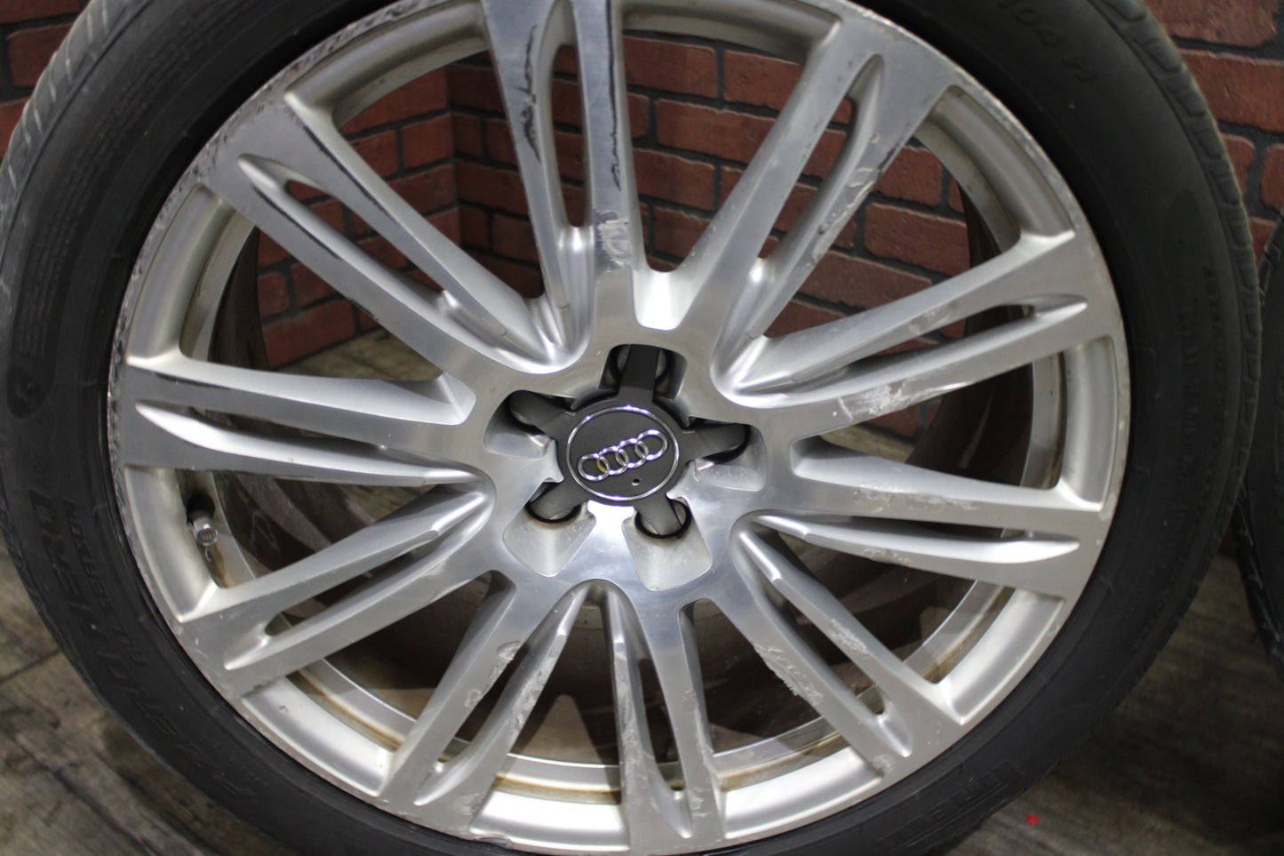 2012-2018 Audi A8 Quattro 10 Spoke Wheel Rim Set 20" 9x20 OEM 4H0 601 025 N