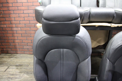 2011-2018 AUDI A8 QUATTRO FRONT & REAR BLACK LEATHER SEAT FULL SET BLACK