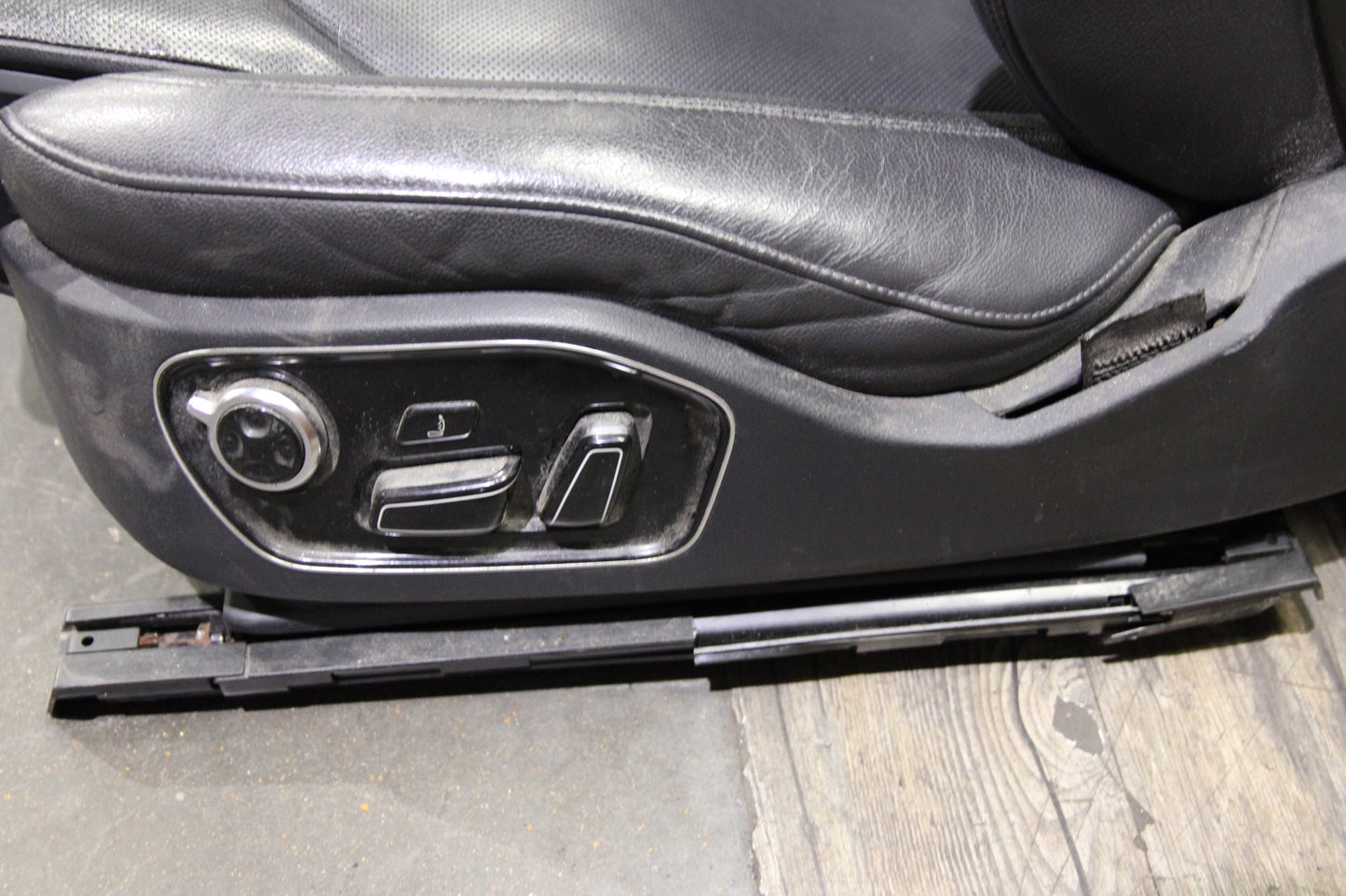 2011-2018 AUDI A8 QUATTRO FRONT & REAR BLACK LEATHER SEAT FULL SET BLACK