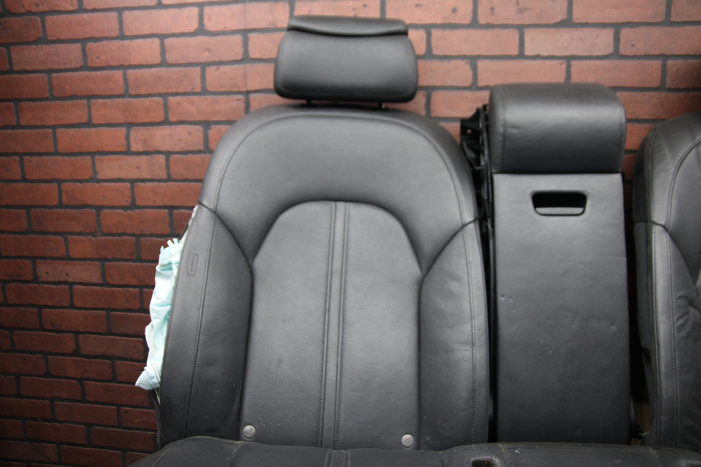2011-2018 AUDI A8 QUATTRO FRONT & REAR BLACK LEATHER SEAT FULL SET BLACK