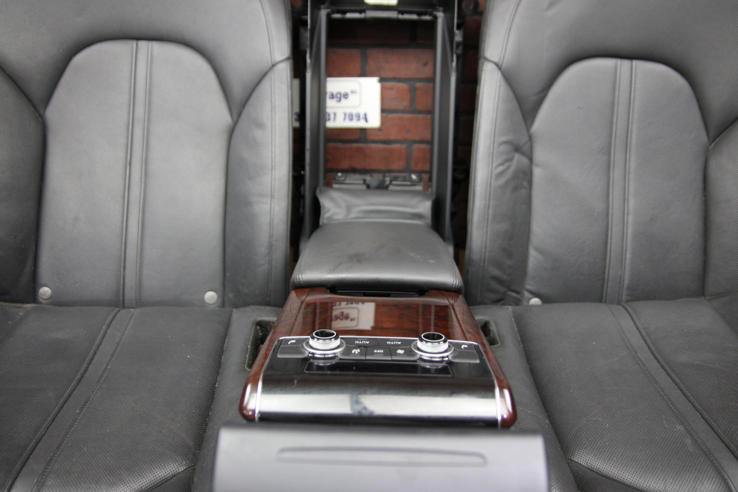 2011-2018 AUDI A8 QUATTRO FRONT & REAR BLACK LEATHER SEAT FULL SET BLACK