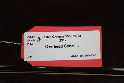 05-07 Chrysler 300C Charger Magnum Jeep SRT-8 Overhead Console Sunroof Control