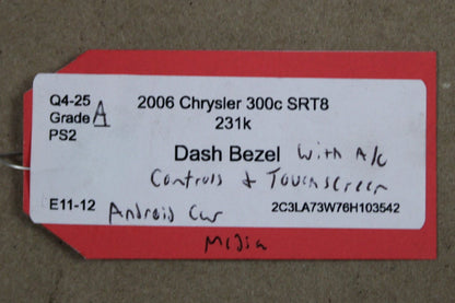 05-07 Chrysler 300C SRT8 Big Radio Screen Apple Carplay Bluetooth Upgrade Stereo