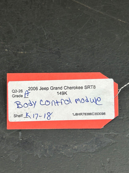 2005-2006 Jeep Grand Cherokee Body Control Module Fuse Box BCM 56050066AC OEM