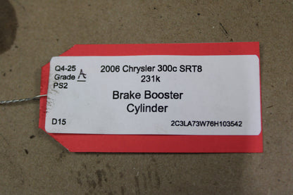 2006 Chrysler 300 SRT8 Brake Booster Vacuum Master Cylinder 05290836AA OEM