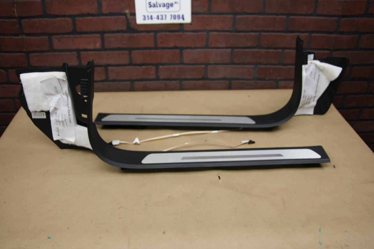 2011-2015 Audi A8 Quattro Front Right Left Lower A Pillar Trim Door Sill Set