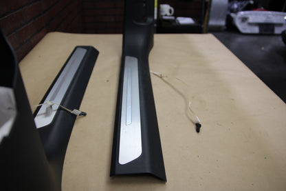 2011-2015 Audi A8 Quattro Front Right Left Lower A Pillar Trim Door Sill Set