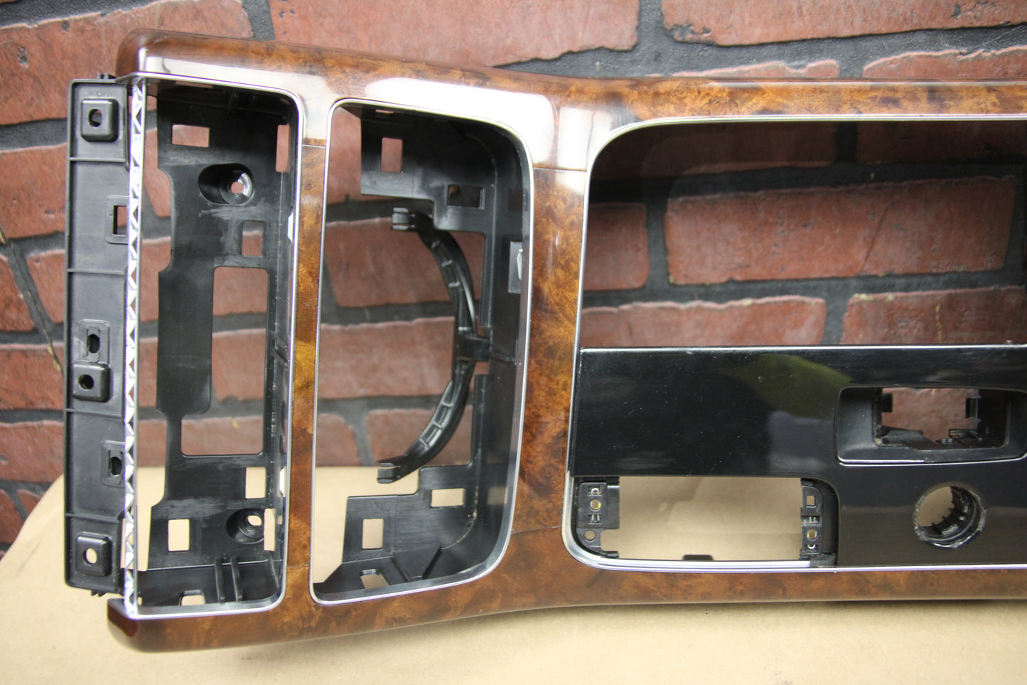 2011-2018 AUDI A8L QUATTRO FRONT CENTER CONSOLE TOP BEZEL PANEL FRAME OEM