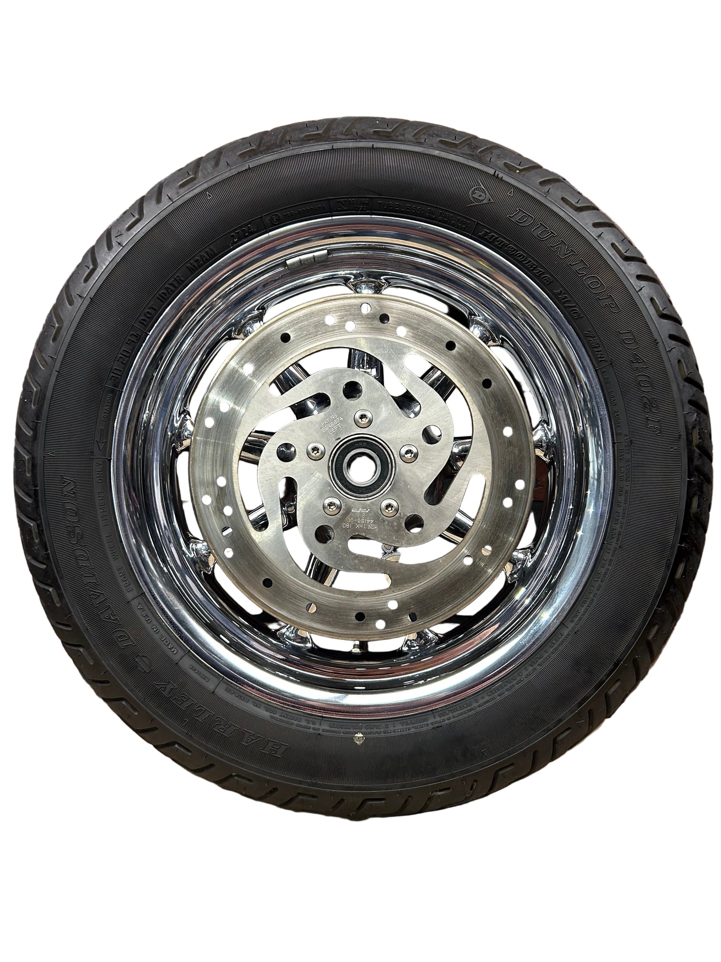 Harley Davidson OEM 2013 Heritage Softail Front Chrome 9 Spoke Wagon Wheel