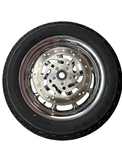 Harley Davidson OEM 2013 Heritage Softail Front Chrome 9 Spoke Wagon Wheel