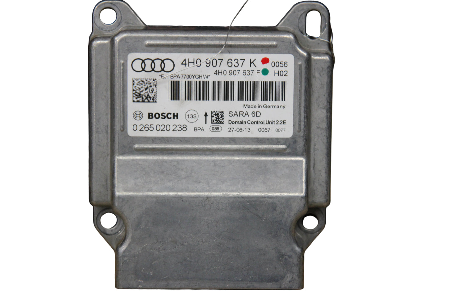 2012 - 2018 AUDI A8L YAW RATE CONTROL SPEED SENSOR MODULE OEM 4H0 907 637 K