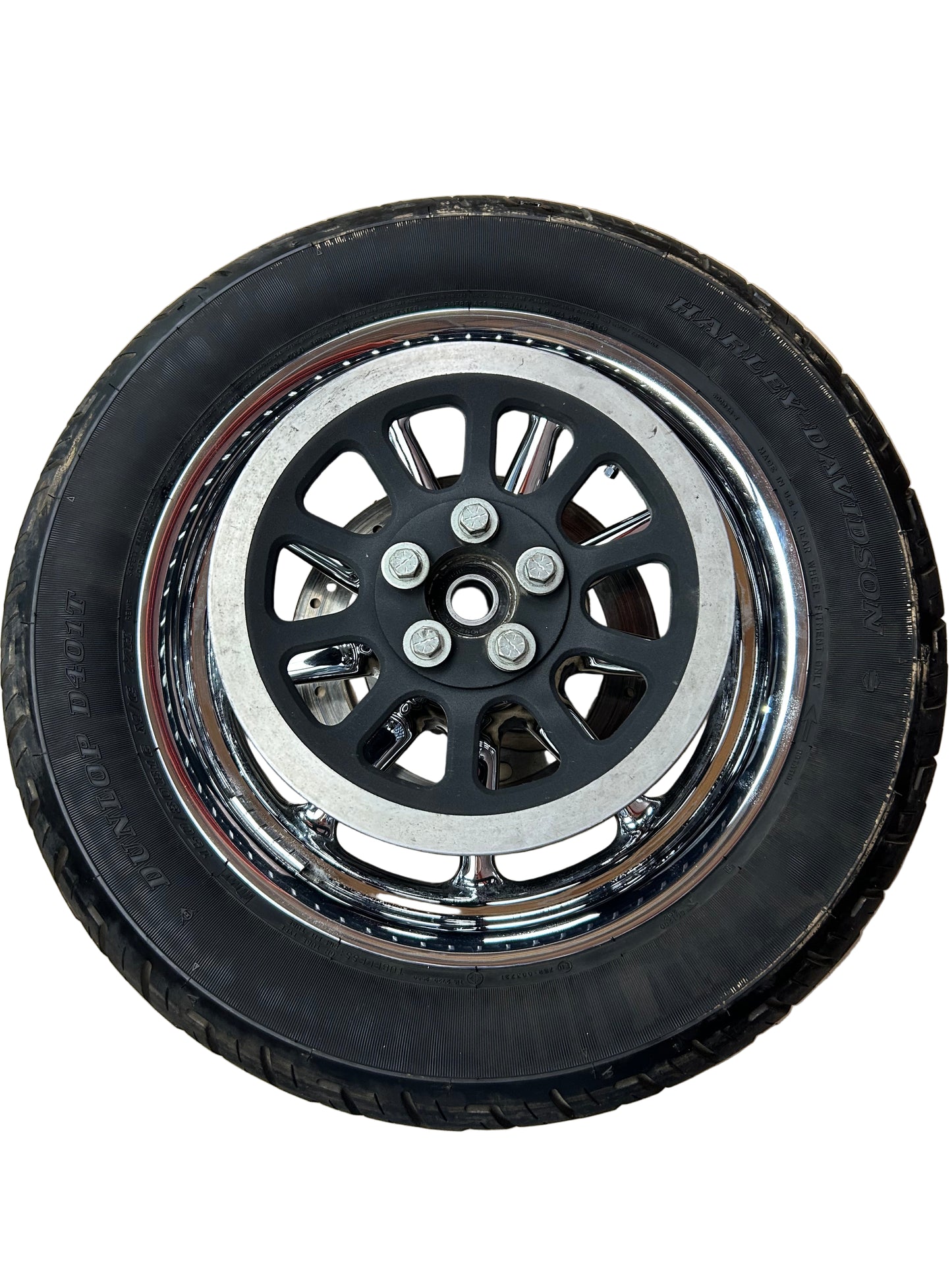 Harley Davidson OEM 2013 Heritage Softail Rear Chrome 9 Spoke Wagon Wheel