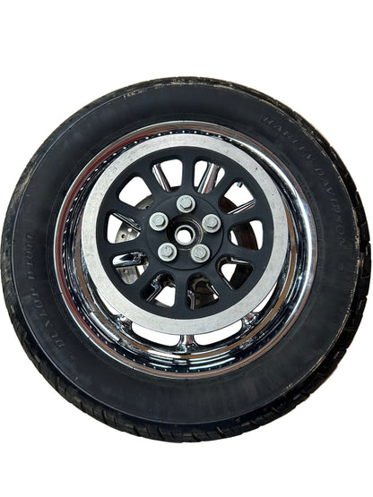 Harley Davidson OEM 2013 Heritage Softail Rear Chrome 9 Spoke Wagon Wheel