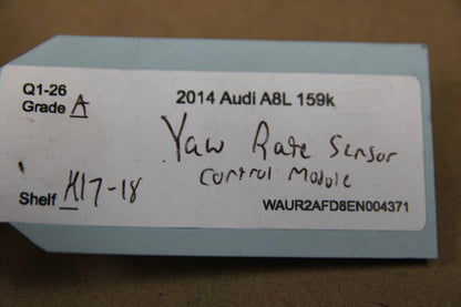 2012 - 2018 AUDI A8L YAW RATE CONTROL SPEED SENSOR MODULE OEM 4H0 907 637 K