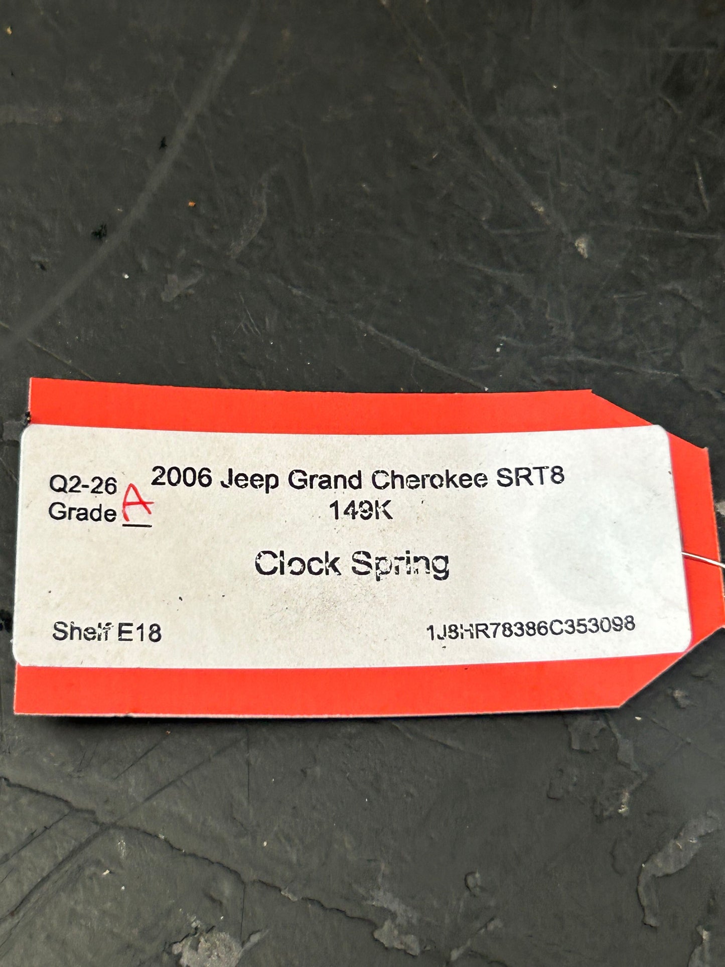 2005-2007 Jeep Grand Cherokee Commander Clock Spring Switches & Bezel OEM