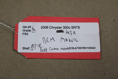 06 Dodge Charger Chrysler 300 BCM Body Control Module Computer 04692028AG