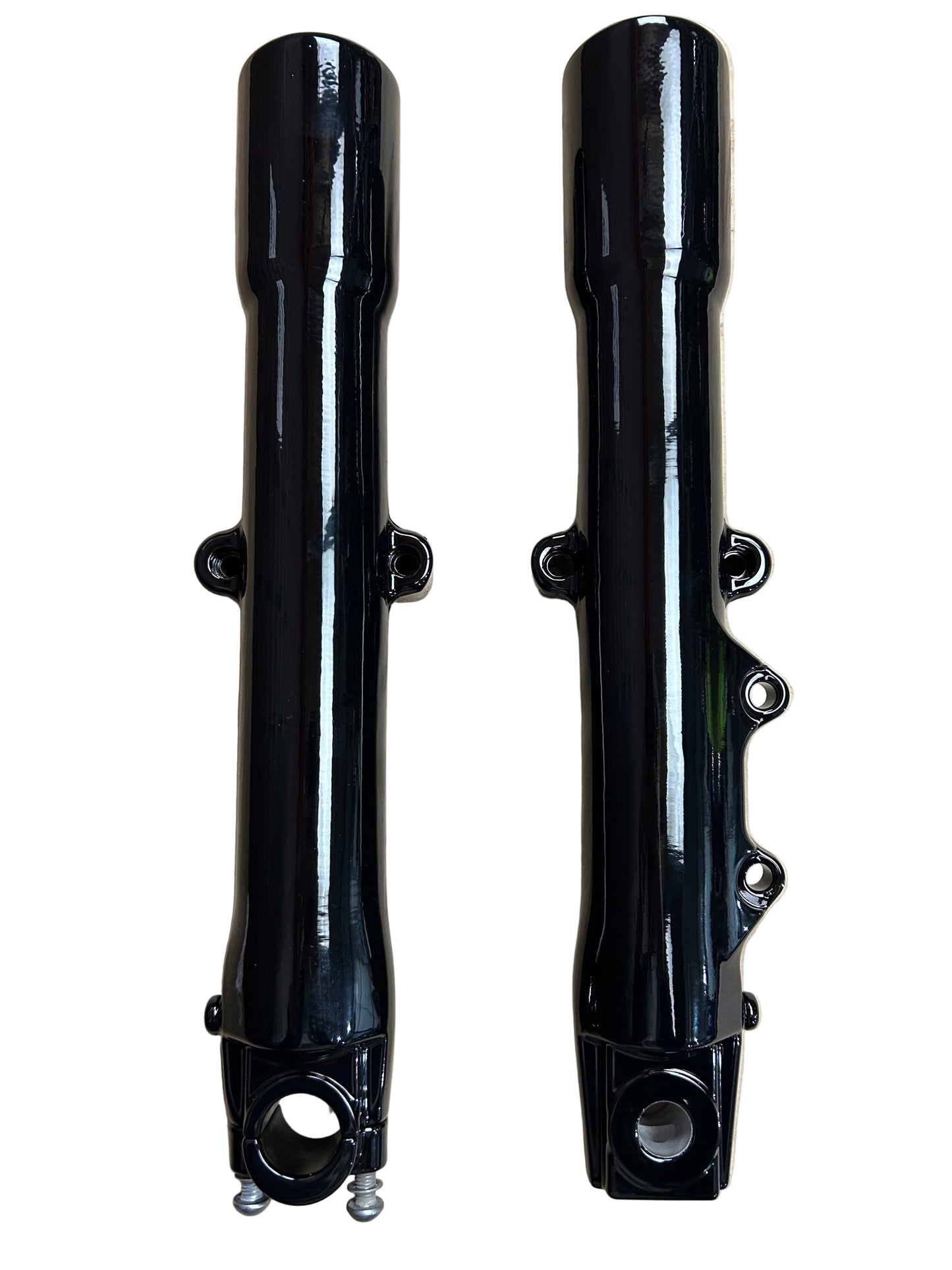 Harley Davidson OEM 2013 Softail Gloss Black Fork Lowers 45918-07 & 45917-08