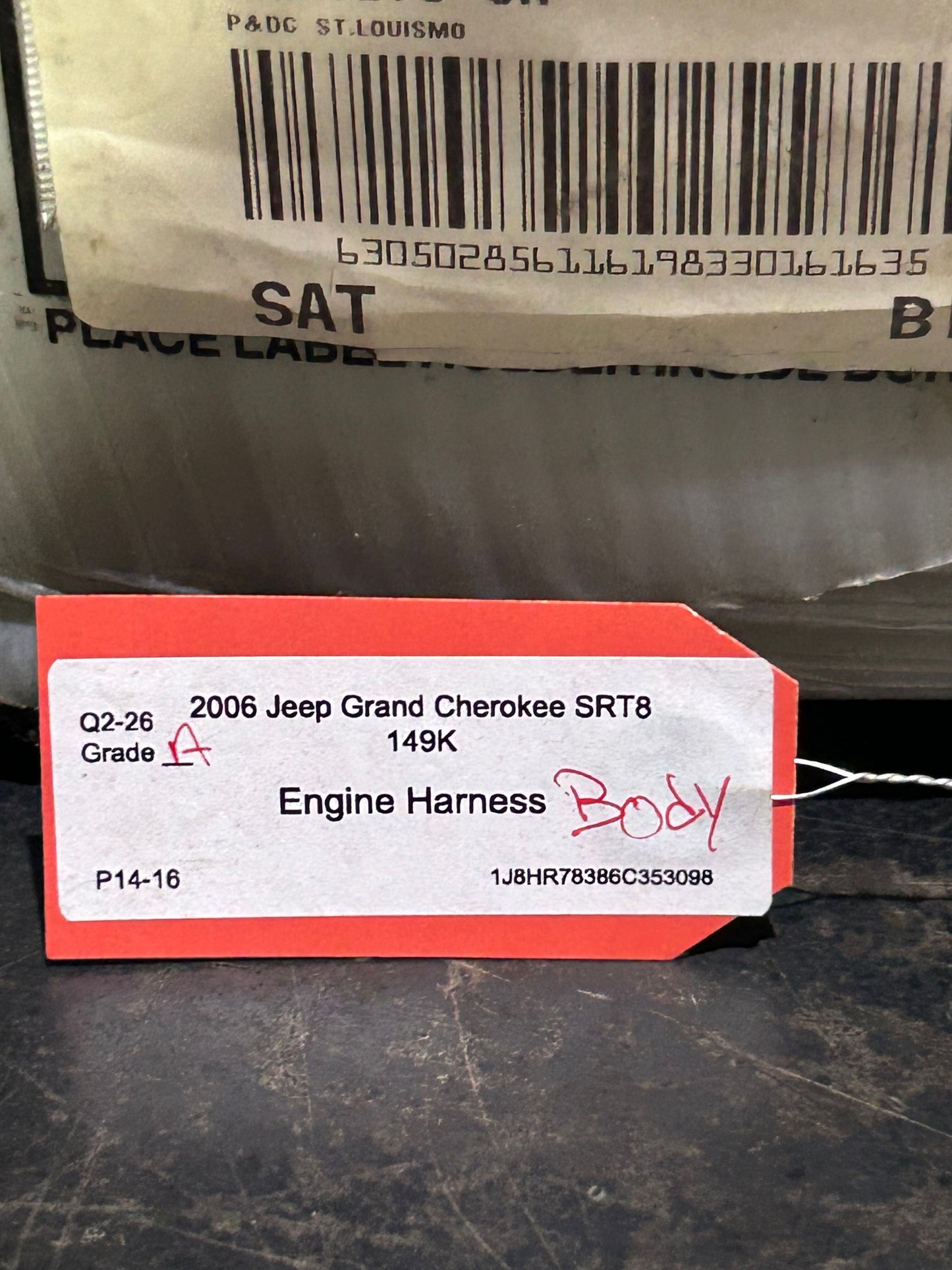 2006 Jeep Grand Cherokee SRT8 6.1L Body Wiring Wire Harness Assembly OEM