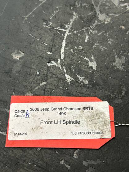 06 - 10 JEEP GRAND CHEROKEE SRT8 FRONT DRIVER SUSPENSION SPINDLE KNUCKLE OEM