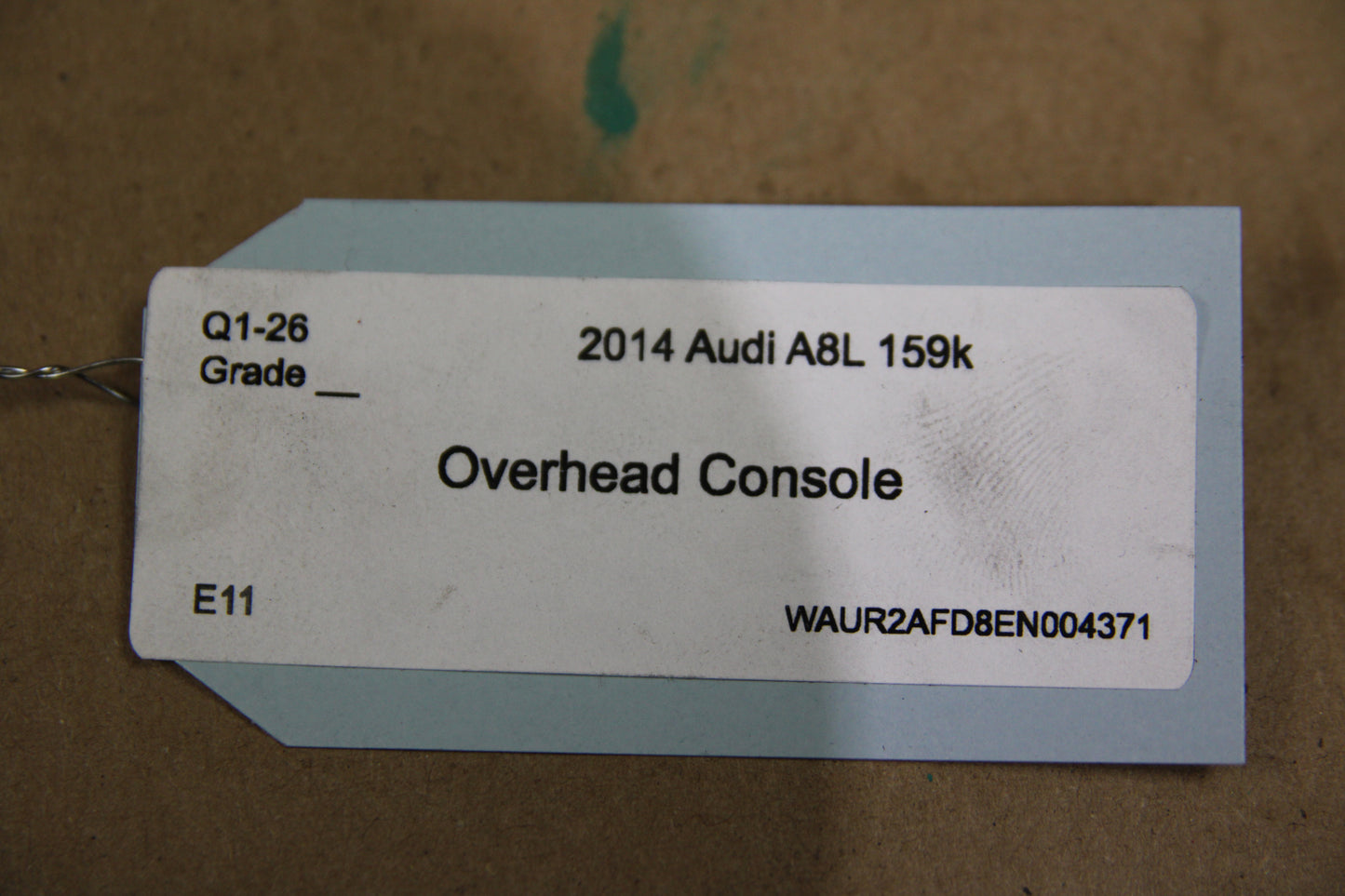 2011-2018 AUDI A8 L FRONT UPPER OVERHEAD READING MAP LAMP DOME LIGHT OEM