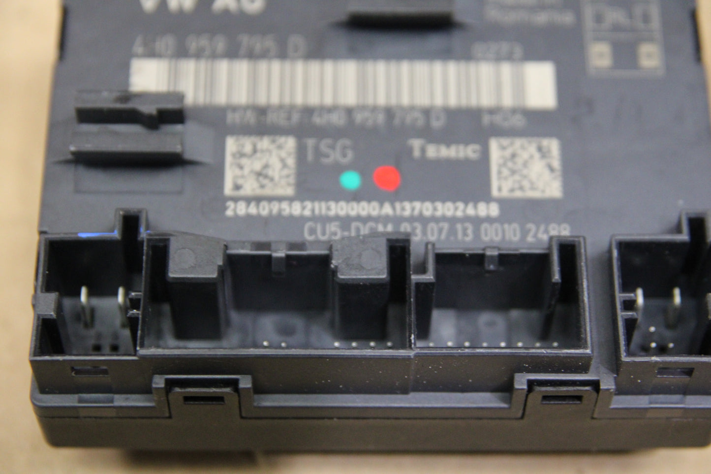 2012-2018 Audi A8 Quattro Front Rear Left Right Door Control Module Set OEM