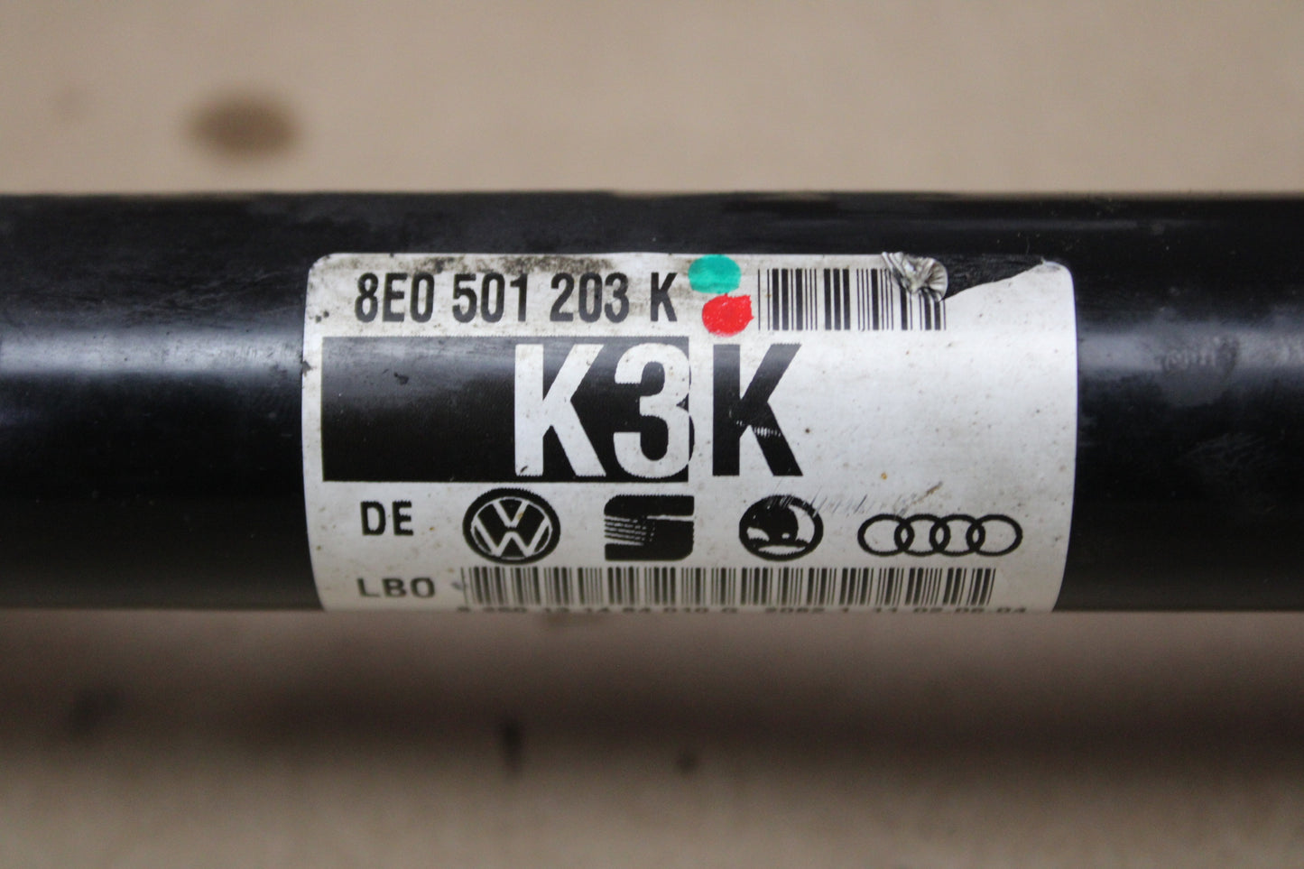 17-25 AUDI REAR LEFT DRIVER SIDE CV AXLE DRIVE SHAFT OEM 8ED 501 203 K