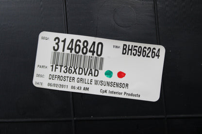 2008-14 Challenger OEM Dash Windshield Defroster Grille Cover Panel 1FT36XDVAD