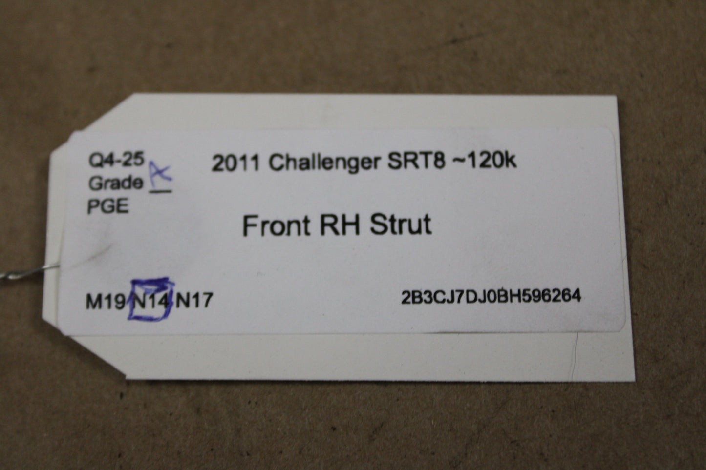 11-12 CHARGER CHALLENGER SRT8 FRONT DRIVER LH STRUT SHOCK 05181350AG