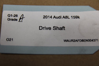11-18 Audi A8L S8 Rear Axle Driveshaft Drive Shaft Propeller OEM 4H4 521 101 H