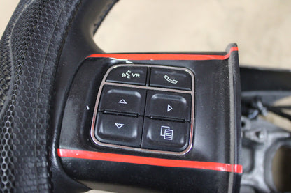 11-14 Dodge Challenger SRT8 Leather Steering Wheel w/ Switches 1PC32XDVAD