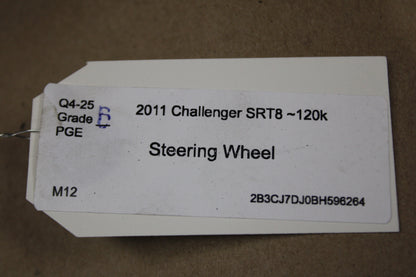 11-14 Dodge Challenger SRT8 Leather Steering Wheel w/ Switches 1PC32XDVAD