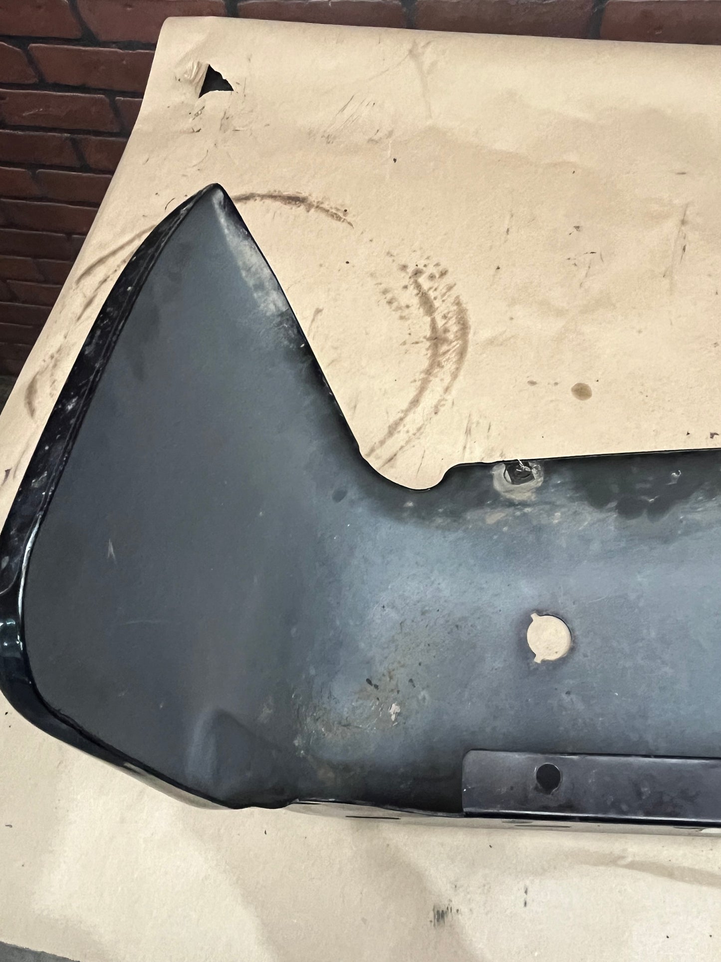 OEM 2008-2014 Ford F150 Rear Driver LH Side Bumper Corner End Cap w/ Sensor Hole