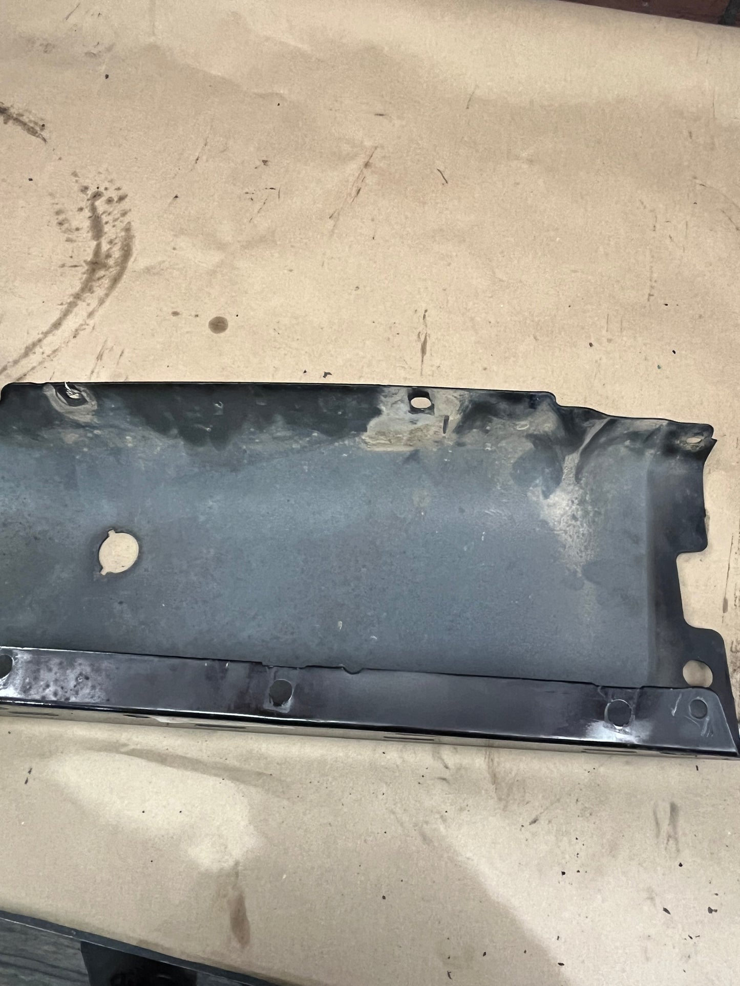 OEM 2008-2014 Ford F150 Rear Driver LH Side Bumper Corner End Cap w/ Sensor Hole