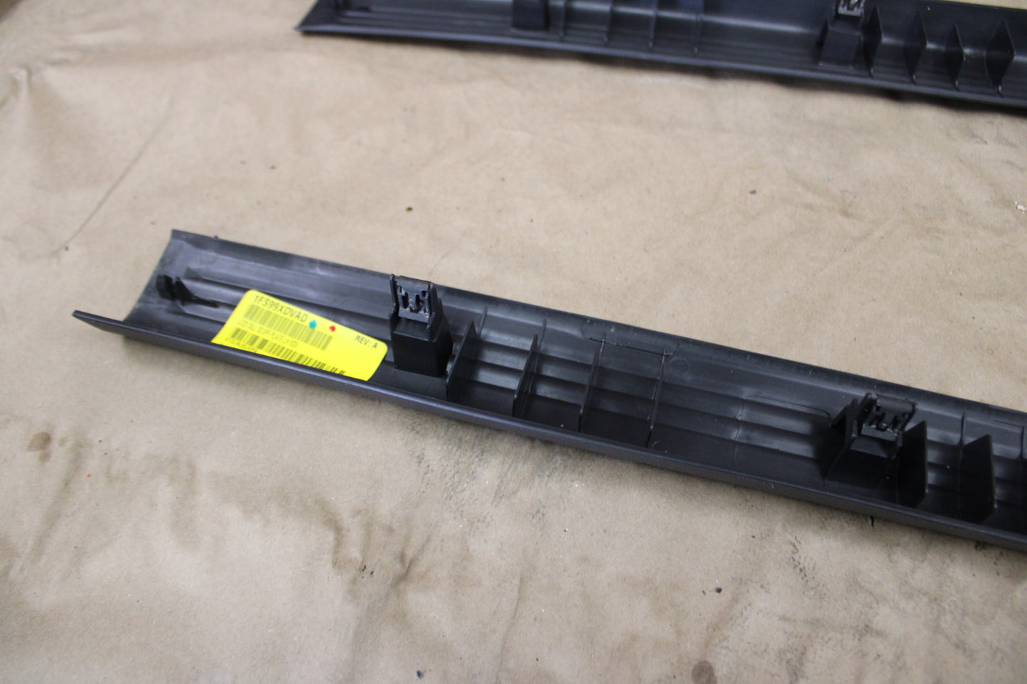 2008-14 Dodge Challenger Black Scuff Plate Set OEM 1FS98XDVAD 1FS99XDVAD