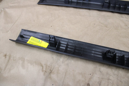 2008-14 Dodge Challenger Black Scuff Plate Set OEM 1FS98XDVAD 1FS99XDVAD