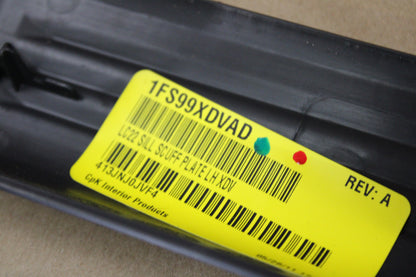 2008-14 Dodge Challenger Black Scuff Plate Set OEM 1FS98XDVAD 1FS99XDVAD