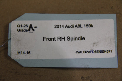 11-14 Audi A8 Quattro Front Passenger RH Side Spindle Knuckle OEM 4H0 407 242 M