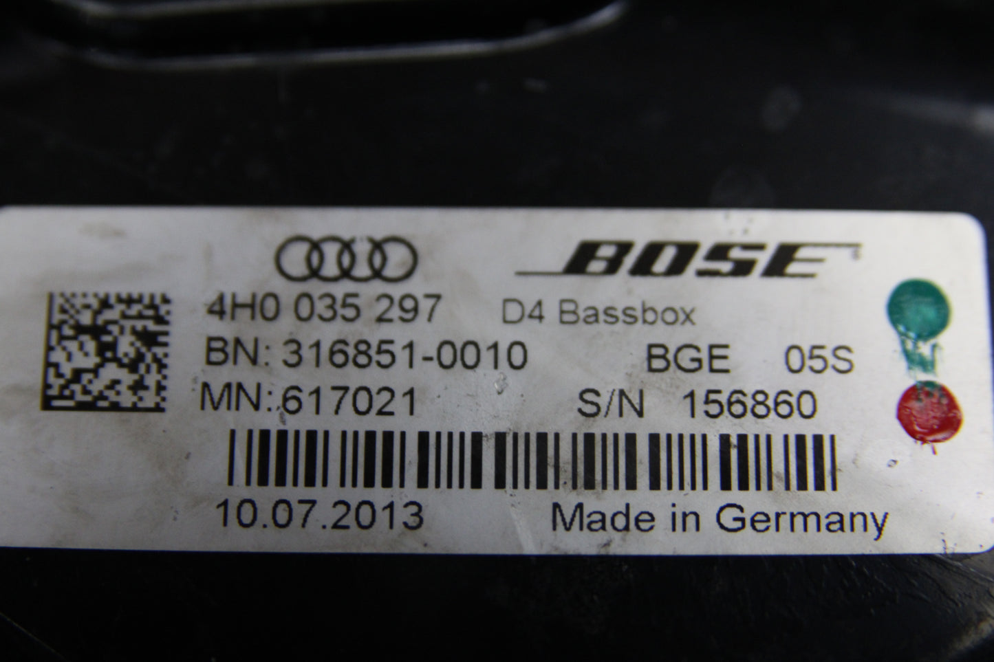 2011-2018 Audi A8L Quattro Sound Audio Speaker Set Assembly of 9 OEM Tested
