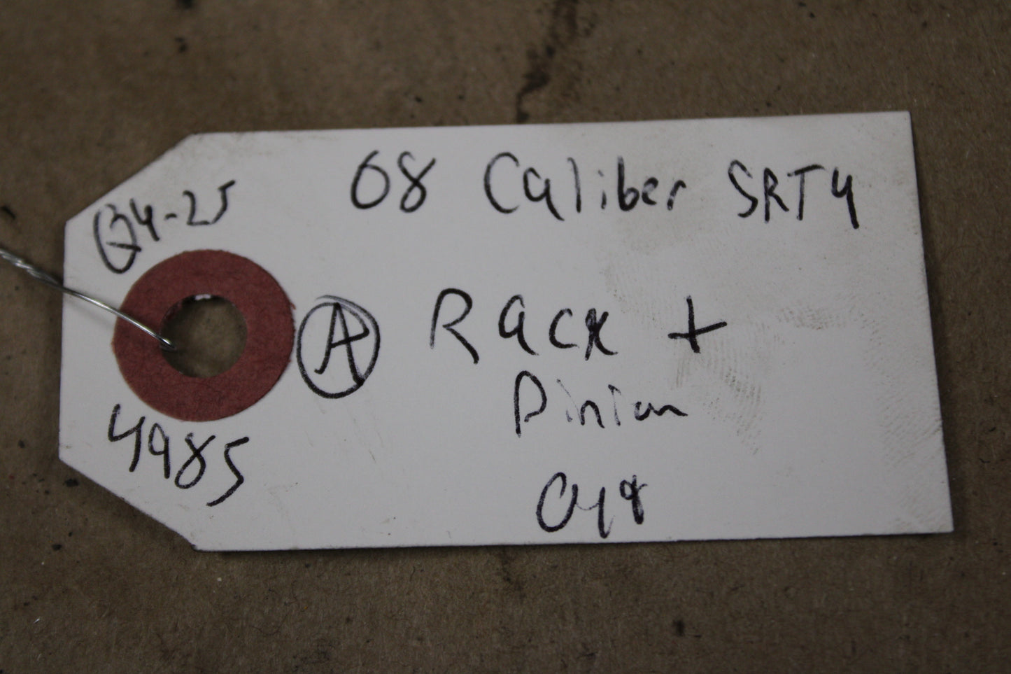 2011 Dodge Caliber Power Steering Rack and Pinion Assembly OEM 05290935AD