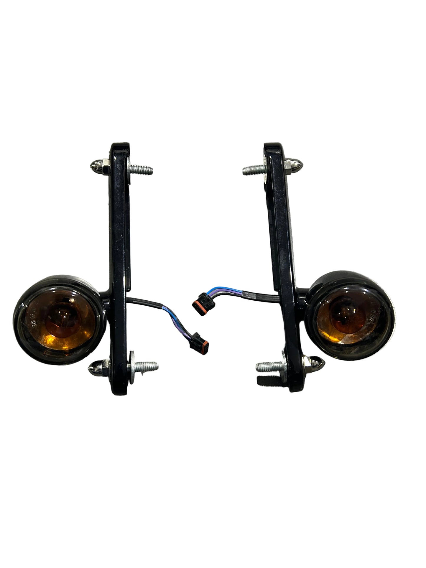 Harley Davidson OEM Street Glide Black Front Turn Signals Black 67800708